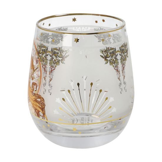 Svícen Zodiak, 8.5 / 8.5 / 9.5 cm, sklo, A. Mucha, Goebel