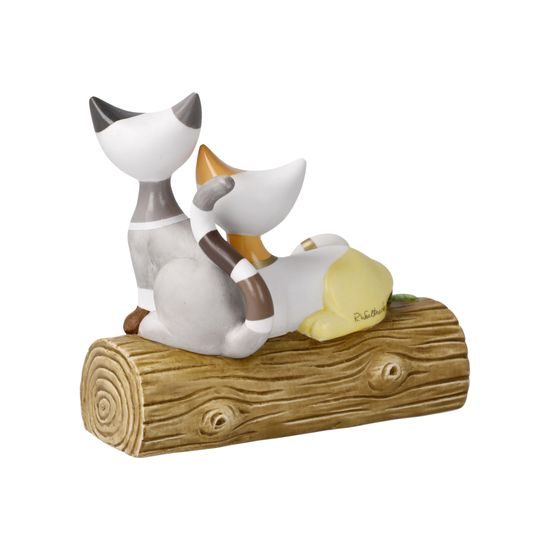 Kočky Un posto in giardino, 13 / 6 / 11 cm, porcelán, R. Wachtmeister, Kočky Goebel