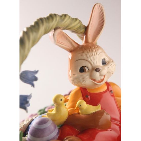 Rabbit figurine Easter Present 29 / 20 / 26cm, stoneware, Goebel
