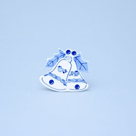 Christmas decoration Bells 6,2 x 5,3 cm, Original Blue Onion Pattern