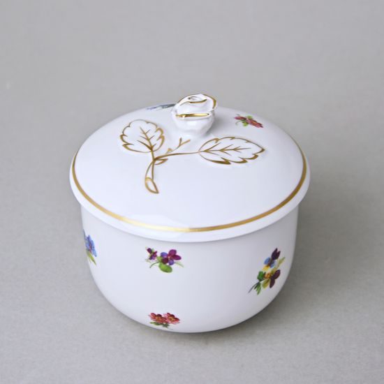 Cukřenka bez oušek s víčkem bez výřezu 200 ml, Rakouská házenka, Český porcelán a.s.