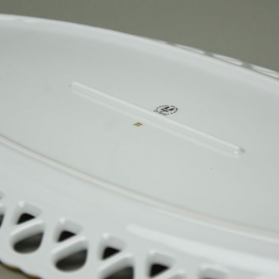Dish oval 42 x 22 cm, Byzant 404b - white, Rose China Chodov