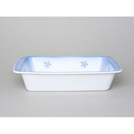 Baking bowl 26 cm, Thun 1794 Carlsbad porcelain, BLUE CHERRY