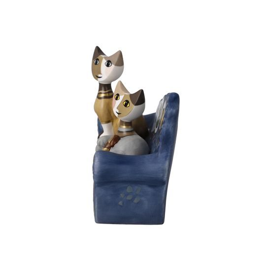 Cats Caterina and Fabio 14 / 6.5 / 11.5cm, biscuit china, Cats Goebel R. Wachtmeister