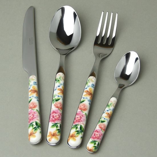Sada příborů 24 dílná, BISTROT barevné růže 14022, NEVA