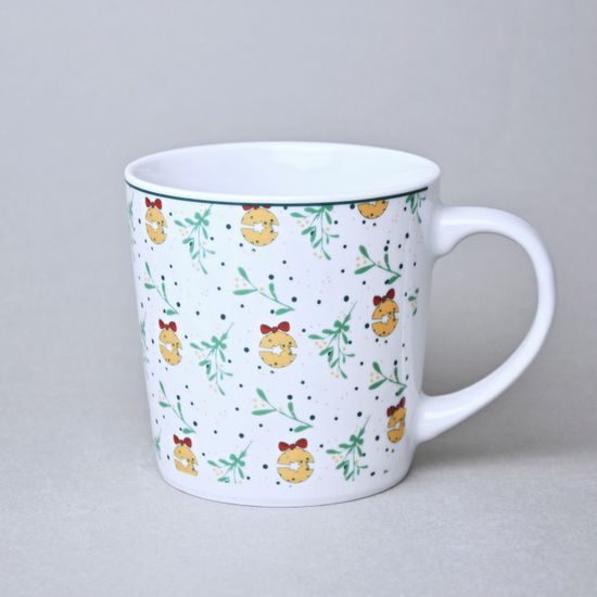 Hrnek Tomáš 470 ml Vánoční, ozdoba, Thun 1794, karlovarský porcelán