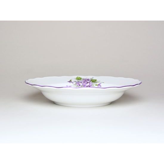 Plate deep 21 cm, Violet, Český porcelán a.s.