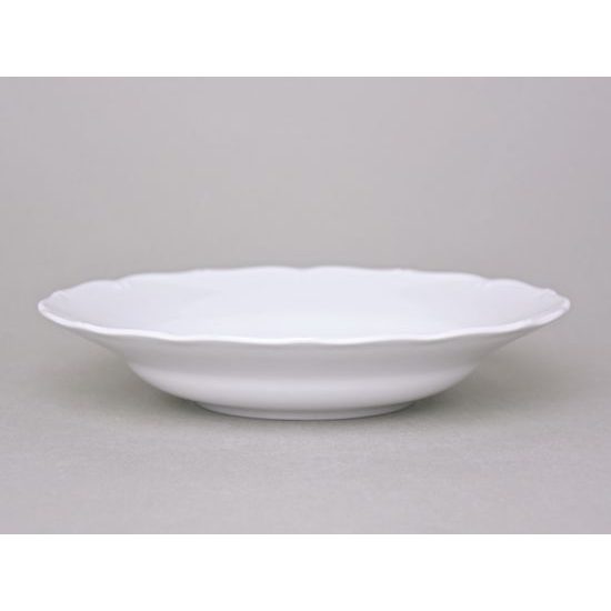 Verona white: Plate deep 24 cm, G. Benedikt 1882