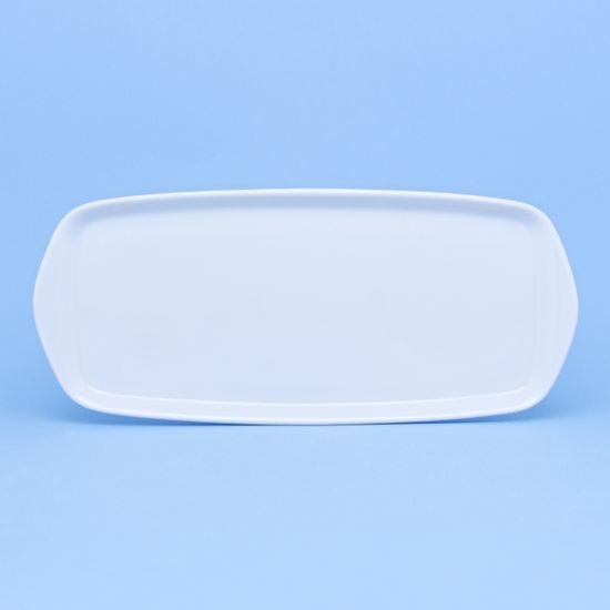 Podnos 35 cm, Angelika bílá, Thun 1794, karlovarský porcelán