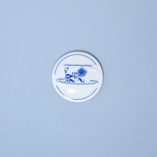 Magnet šálek s podšálkem 4,5 cm, Cibulák, originální z Dubí