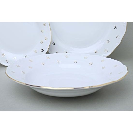 Talířová sada pro 4 osoby, Verona zlatá Valbella, G. Benedikt