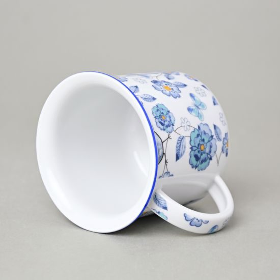 Hrnek Tina střední 240 ml, ptáčci modří, Český porcelán a.s.