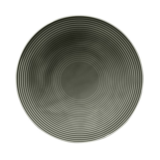 Beat pearl-grey: Plate deep 22,5 cm, Seltmann porcelain