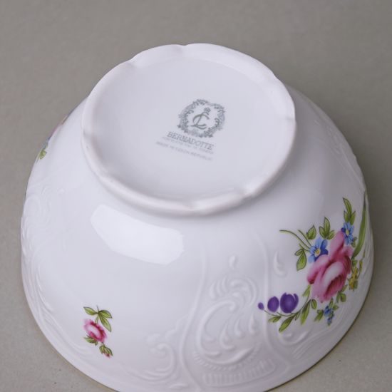 Rice bowl 13 cm, 470 ml, Thun 1794 Carlsbad Porcelain, BERNADOTTE Meissen Rose