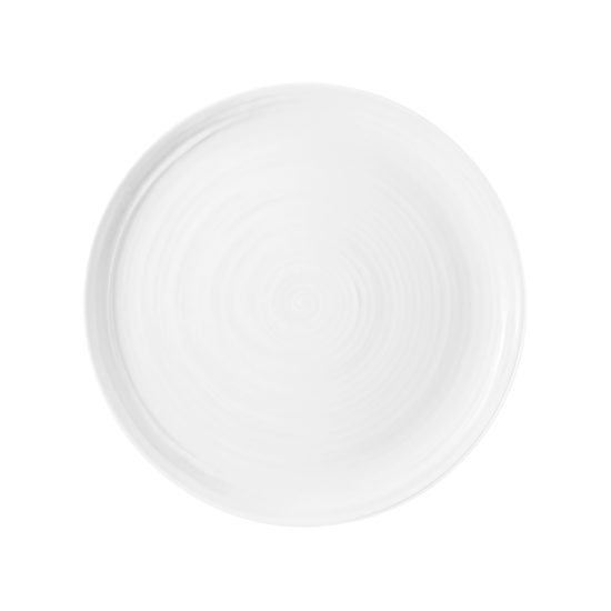 Terra WHITE: Club plate / dish round flat 31 cm, Seltmann porcelain