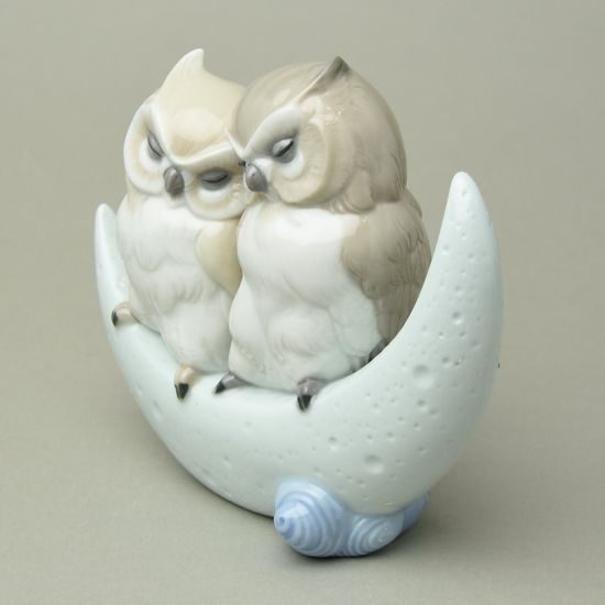 Love story (owls), 18 x 15 cm, NAO porcelain