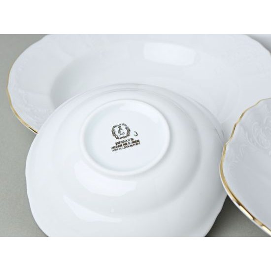 Dining set 25 pcs., Thun 1794 Carlsbad porcelain, BERNADOTTE gold line