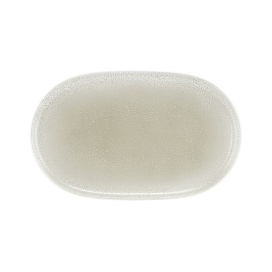 Dish oval flat 33 x 20 cm, Sento AURA home - cream, Seltmann porcelain