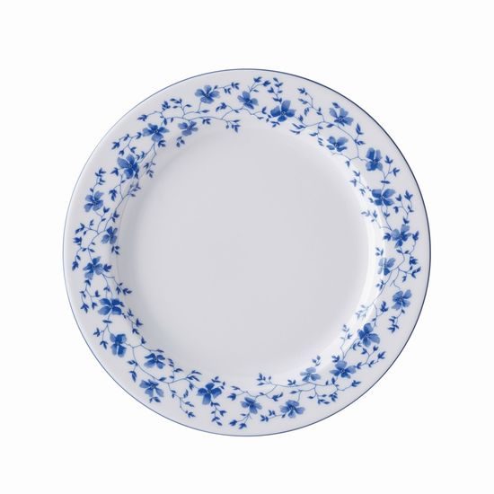 Plate dessert 22 cm, FORM Sugar 1382 Blaublüten, Arzberg porcelain