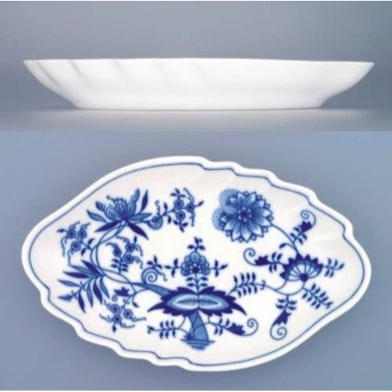 Double leaf dish 24cm, Original Blue Onion Pattern, QII