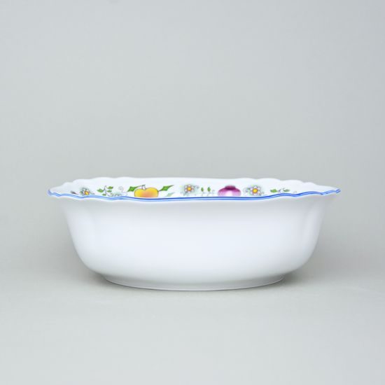 Salad bowl square 21 cm, COLOURED ONION PATTERN