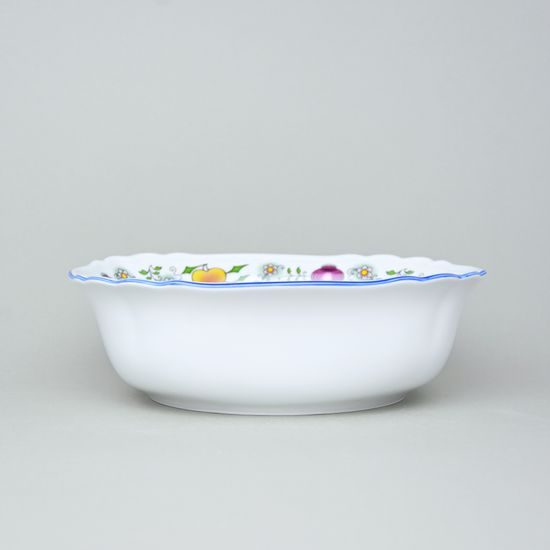 Salad bowl square 21 cm, COLOURED ONION PATTERN