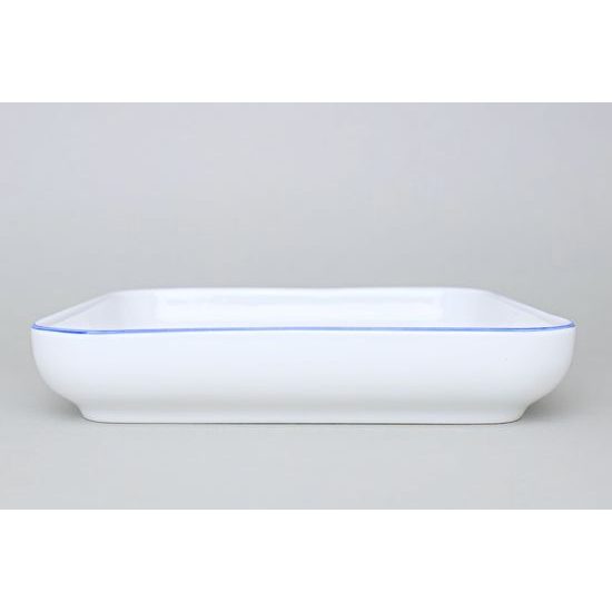 Mísa salátová čtyřhranná hladká nízká 21 x 21 cm, husy, Český porcelán a.s.