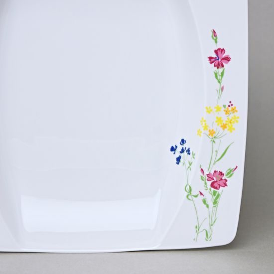 EYE luční kvítí, Talíř hluboký 23 cm, Thun 1794, karlovarský porcelán