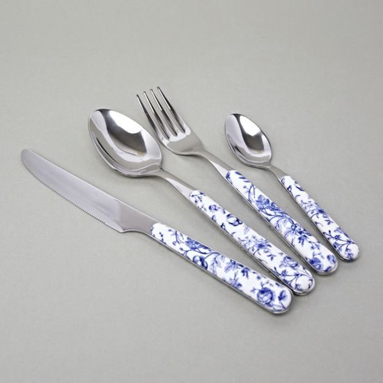 24 pcs. cutlery set, BISTROT China Roses 14039 blue, NEVA