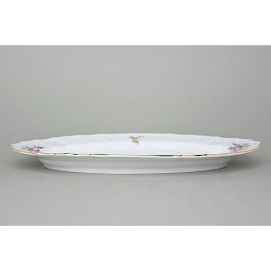 Dish oval 36 cm, Thun 1794 Carlsbad Porcelain, BERNADOTTE Meissen Rose