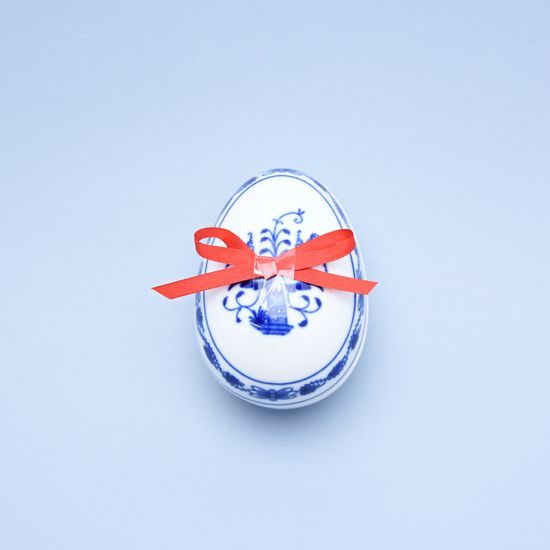 Easter egg with a surprise 9,5 x 6,7 cm, Original Blue Onion pattern QII