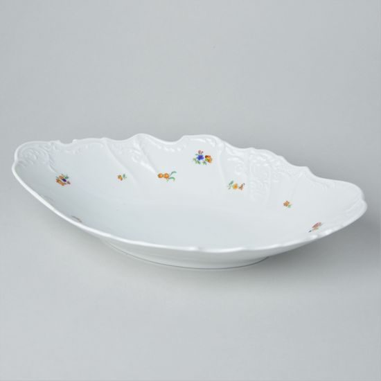 Bread basket 34 cm, Thun 1794, Carlsbad Porcelain, BERNADOTTE hazenka