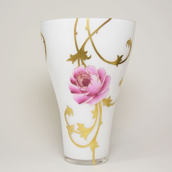 Egermann: Vase Triplex, h: 26,5 cm, Crystal Vases Egermann