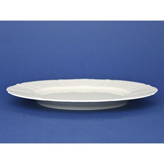 Plate flat 30 cm, Thun 1794 Carlsbad porcelain, BERNADOTTE ivory