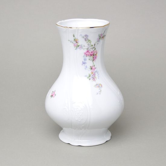 Vase 23 cm, Thun 1794, karlovarský porcelán, BERNADOTTE climbing rose