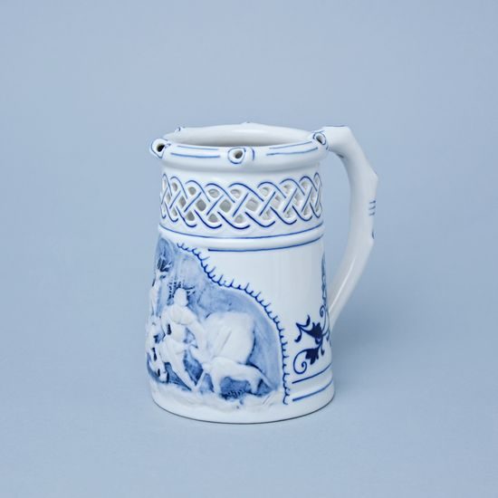 Embossed beer jug 400 ml, Original Blue Onion Pattern