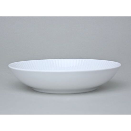 Talíř hluboký 21 cm, Amina bílá, porcelán Seltmann