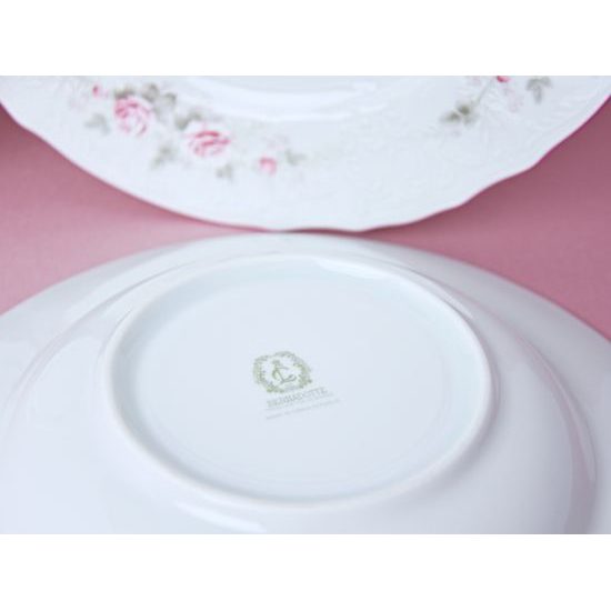 Pink line: Dining set for 6 persons, Thun 1794 Carlsbad porcelain, BERNADOTTE roses