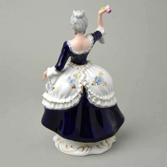 Lady Rococo 13 x 10,5 x 21,5 cm, Purple, Porcelain Figures Duchcov