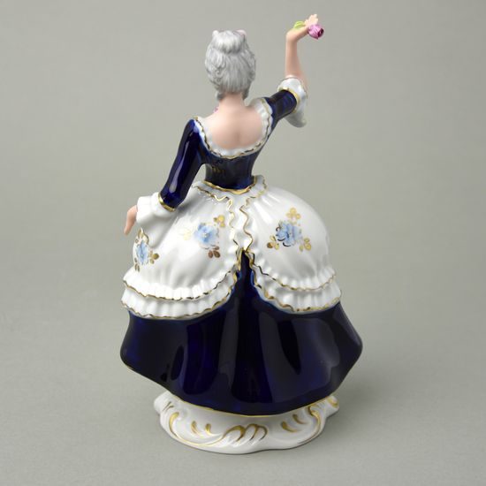 Dáma Rokoko 13 x 10,5 x 21,5 cm, Isis, Porcelánové figurky Duchcov