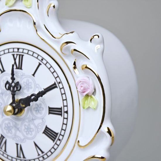Josefina Clock 15,5 x 7 x 20 cm, Saxe, Clocks Royal Dux Bohemia