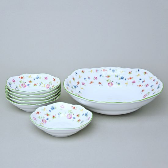 Kompotová sada pro 6 osob, Thun 1794, karlovarský porcelán, BERNADOTTE 7570a57