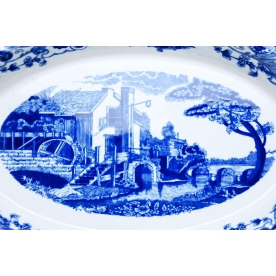 Baking bowl 40 x 26 cm Water Mill, Thun 1794 Carlsbad porcelain