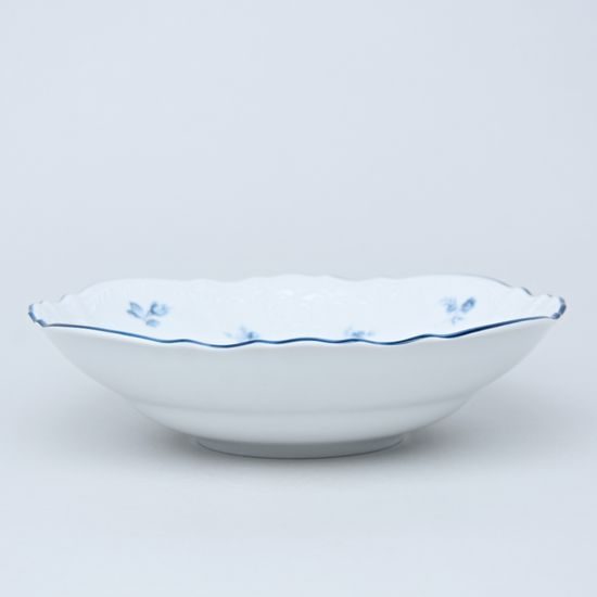Bowl 25 cm, Thun 1794 Carlsbad porcelain, BERNADOTTE blue flower