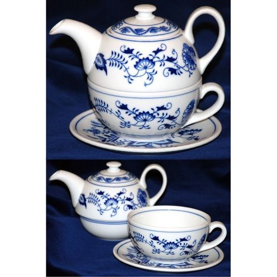 Tea for one set / Blue Onion pattern, Original Blue Onion Pattern, QII