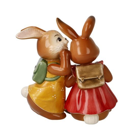 Figurka králičic Tajemství 10,5 / 5,5 / 11,5 cm, kamenina, Goebel
