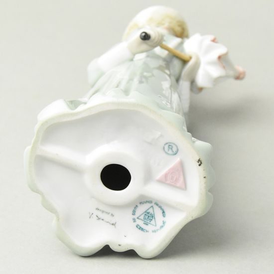 Lady with umbrella 10 x 8,1 x 23,2 cm, Luxor, Royal Dux Bohemia
