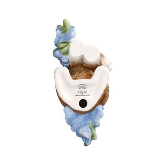Annual bunny 2026, 8,5 / 4 / 8,5 cm, biscuit china, Goebel