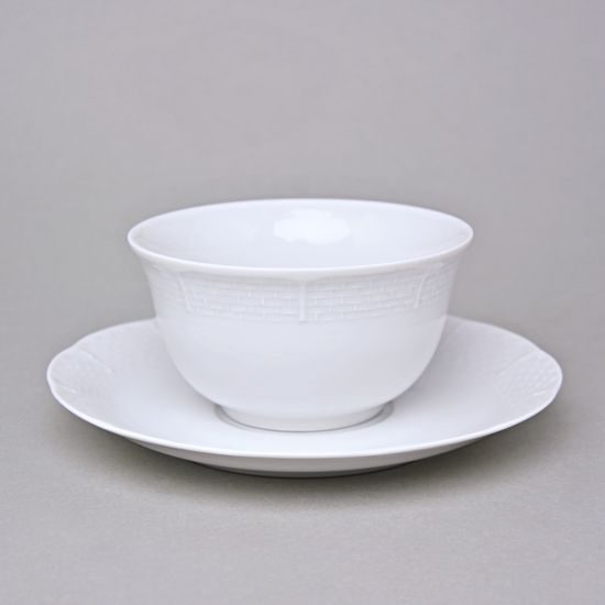 Saucer 170 mm, Thun 1794, karlovarský porcelán, NATÁLIE white