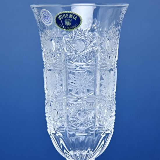 Kalíšek flétna 150 ml Laura, sklenička na sekt, brus 500PK, Crystal Bohemia